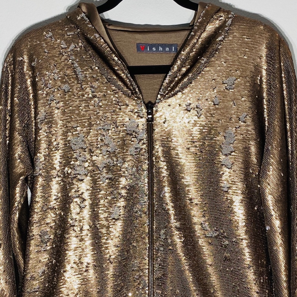 Bronze/Gold Flip Sequins Jacket**Sm.-Med. $695 - Picture 3 of 7